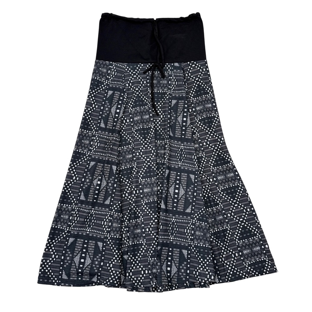 Prana Dress Size Small Black White Printed Solanaโ Halter Hiking Athleisure